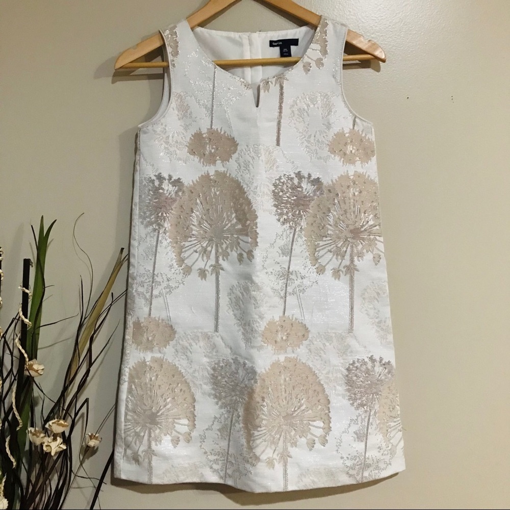 GapKids Girls Metallic Dandelion Print Dress